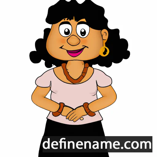 cartoon of the name Aarani