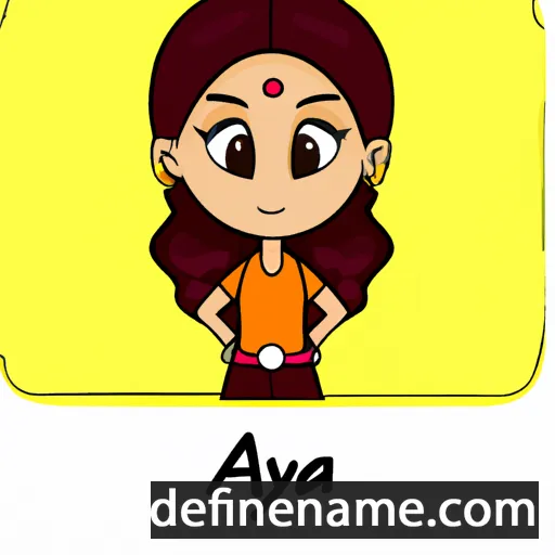 cartoon of the name Aaraya