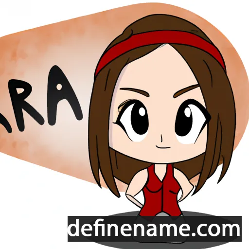 cartoon of the name Aaria