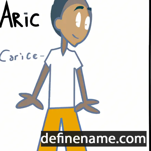 cartoon of the name Aaric