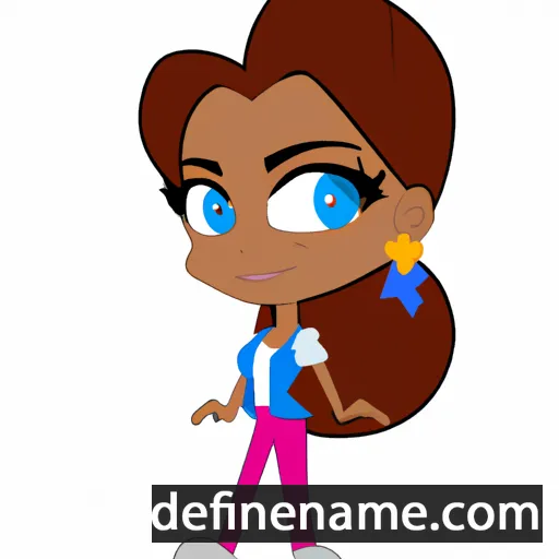 cartoon of the name Aariella