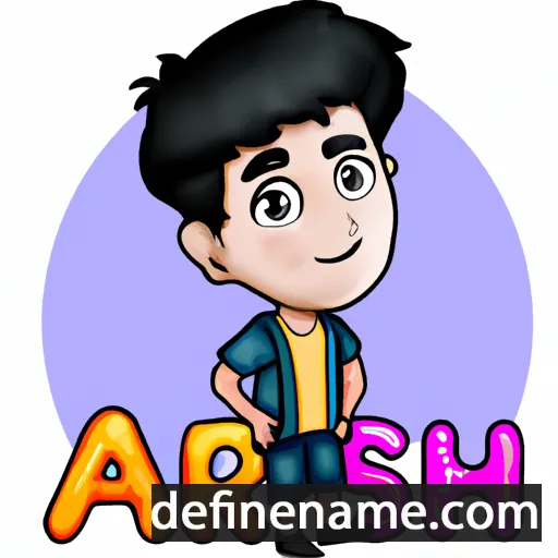 cartoon of the name Aarish