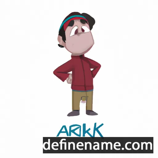 cartoon of the name Aarnik