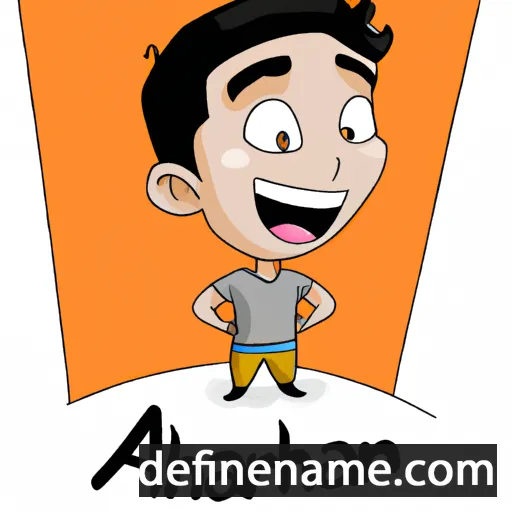 cartoon of the name Aarohan