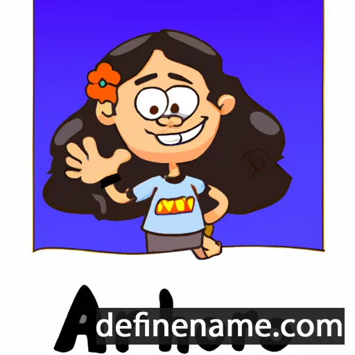 cartoon of the name Aarohi