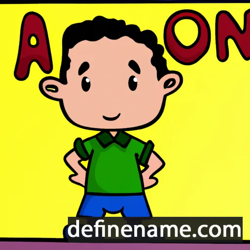 cartoon of the name Aaroni