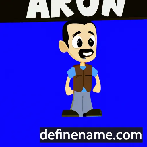 cartoon of the name Aarono