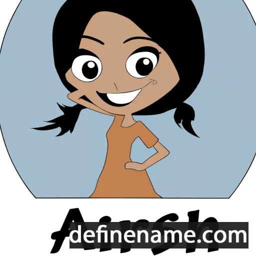 cartoon of the name Aarshi