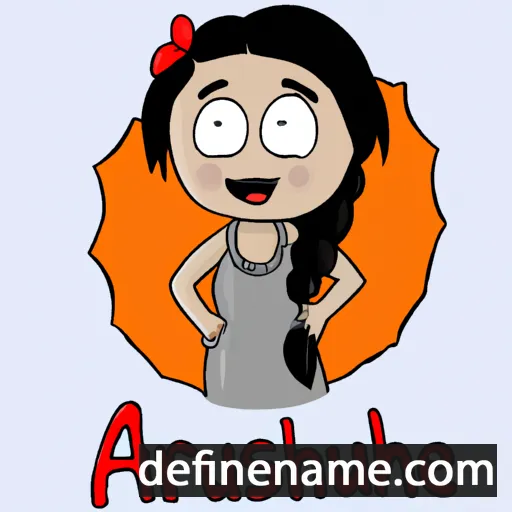 cartoon of the name Aarushee