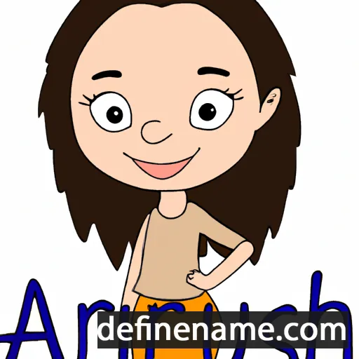 cartoon of the name Aarushi