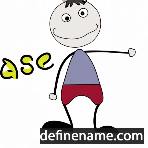 cartoon of the name Aase