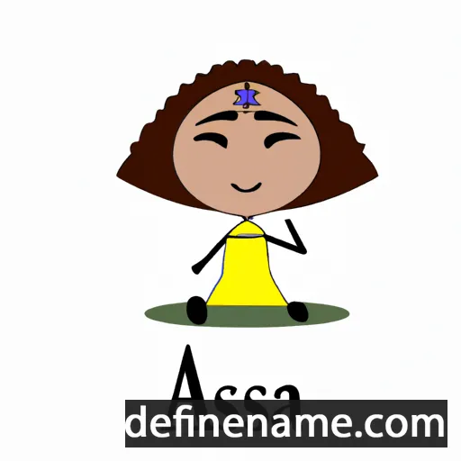 cartoon of the name Aasia