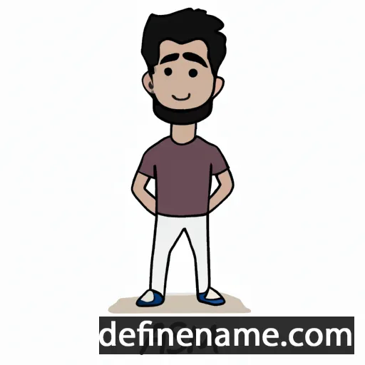 cartoon of the name Aasim