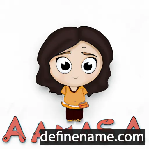 cartoon of the name Aasma