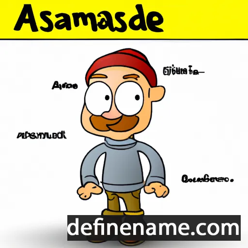 cartoon of the name Aasmund