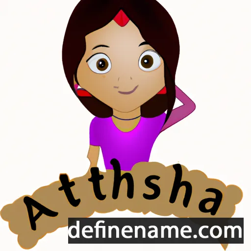 cartoon of the name Aastha