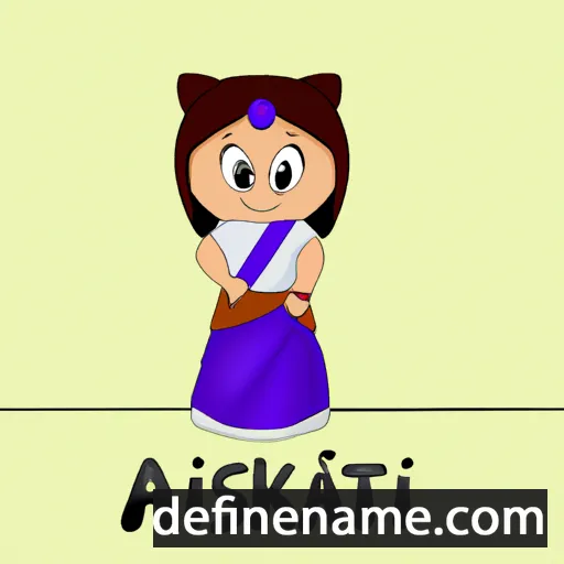 cartoon of the name Aastiki