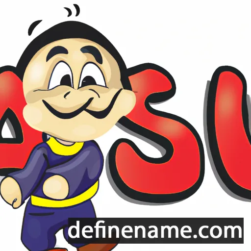 cartoon of the name Aasu