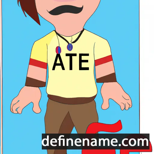 cartoon of the name Aate