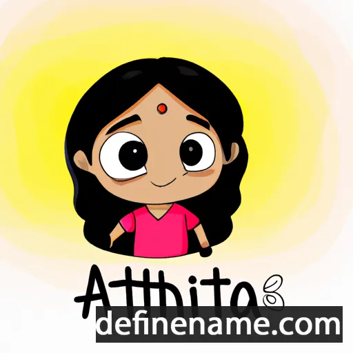 cartoon of the name Aathira