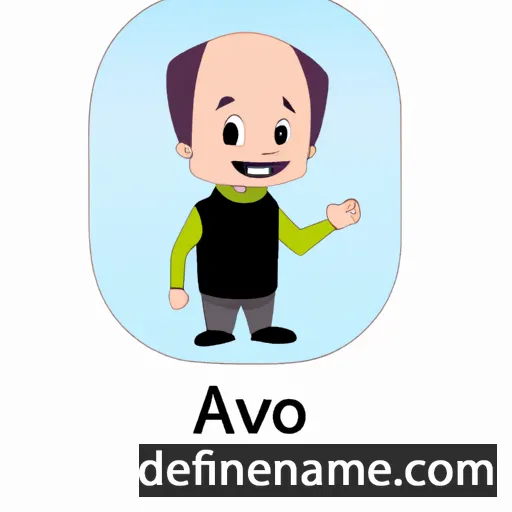 cartoon of the name Aavo