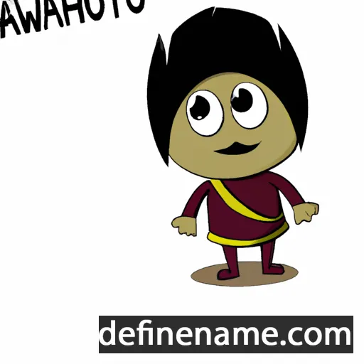 cartoon of the name Aawohkitopi