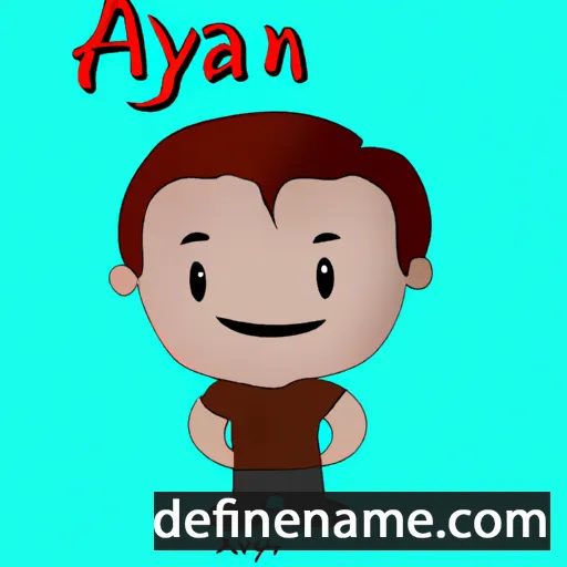 cartoon of the name Aayaan