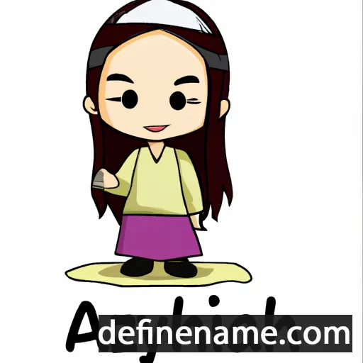 cartoon of the name Aayizah