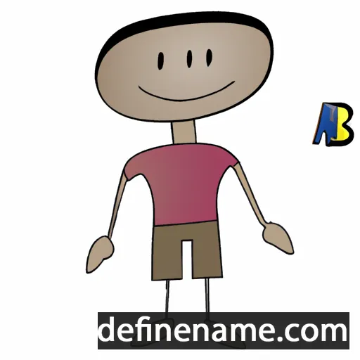 cartoon of the name Ab