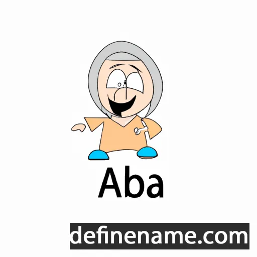 cartoon of the name Aba