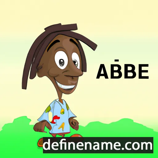 cartoon of the name Abagbe