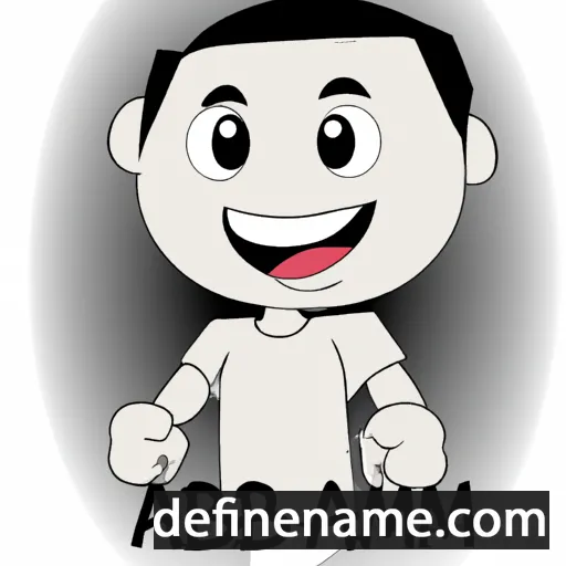 cartoon of the name Abam