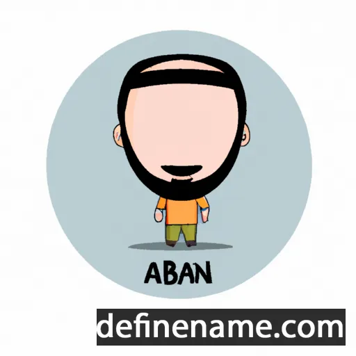 cartoon of the name Aban