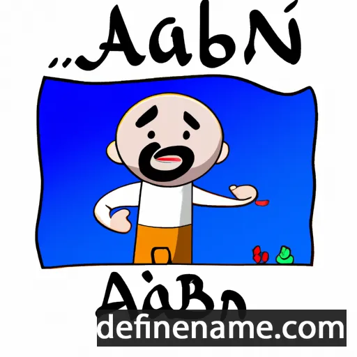 cartoon of the name Aban