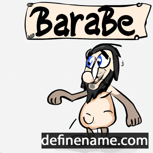 cartoon of the name Abarbaree