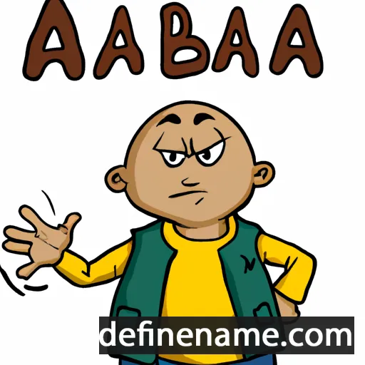 cartoon of the name Abas