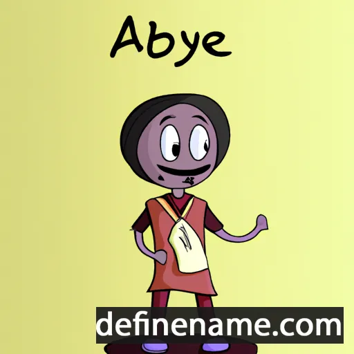 cartoon of the name Abaye