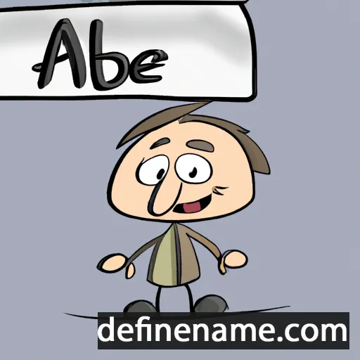 cartoon of the name Abbe