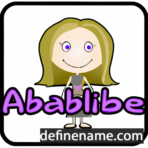 cartoon of the name Abbigail