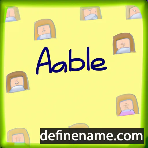 cartoon of the name Abbigaile