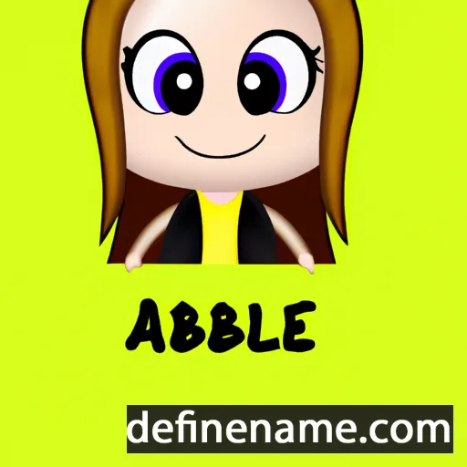 cartoon of the name Abbigayle