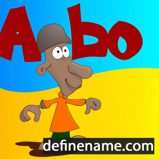 cartoon of the name Abbo