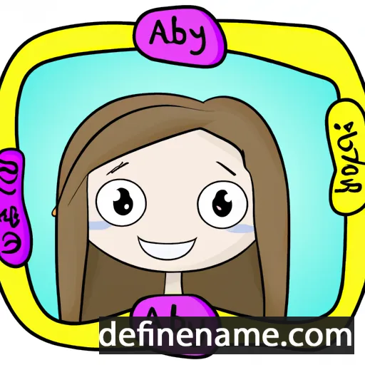 cartoon of the name Abbygail