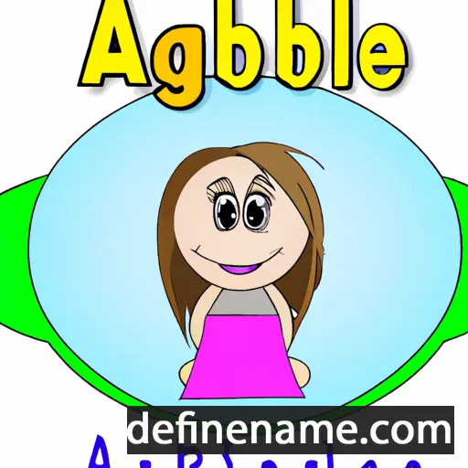 cartoon of the name Abbygale