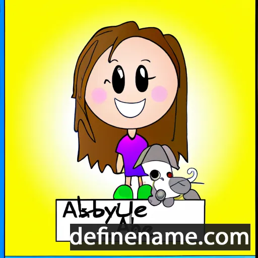 cartoon of the name Abbygayle