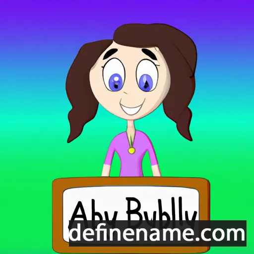 cartoon of the name Abbylynn