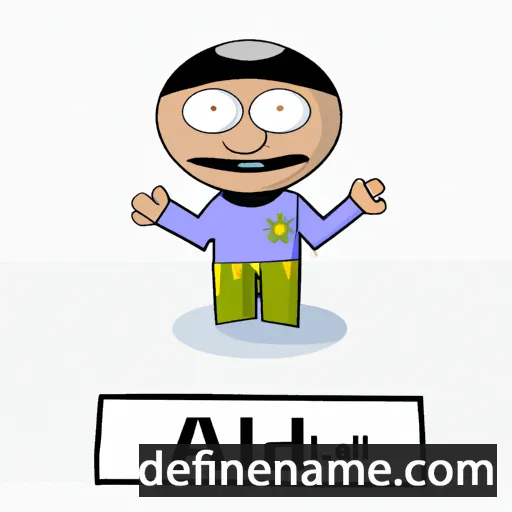 cartoon of the name Abd al-Jalil