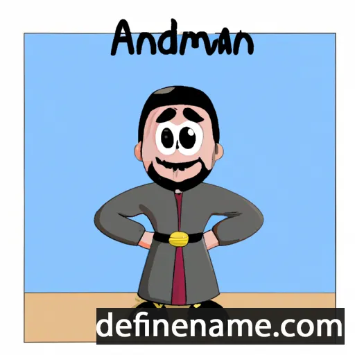 cartoon of the name Abd al-Mannan