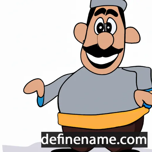 cartoon of the name Abdel-Fattah