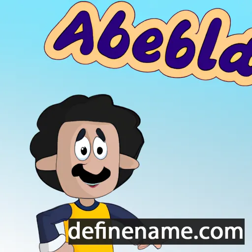 cartoon of the name Abdelillah